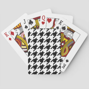 8 Bit Pixel Houndstooth Schachbrettpatroon Speelkaarten