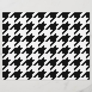 8 Bit Pixel Houndstooth Schachermotief Flyer