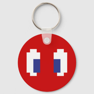 8 Bit Pixel Manga Ogen Sleutelhanger