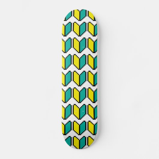 8 Bit Pixel Wakaba / Shoshinsha Mark Skateboard (Voorkant)