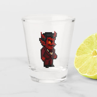 8-bit Retro Duivel Shot Glas