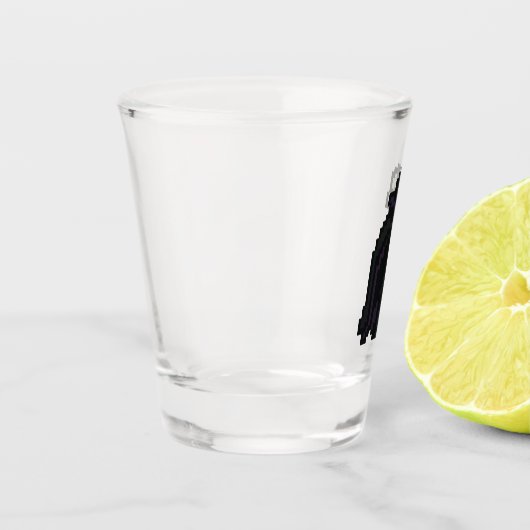 8-bit Retro Vampire Shot Glas (Links)