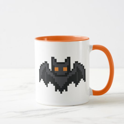 8-bit Retro Vleermuis Mok (Rechts)