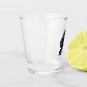 8-bit Retro Weerwolf Shot Glas (Links)