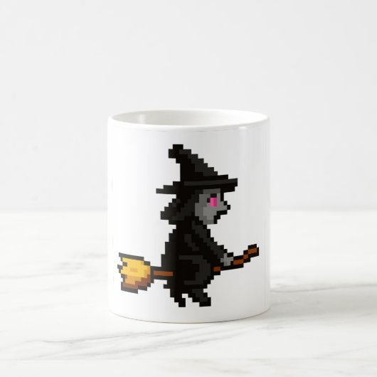 8-bit Retro Witch Koffiemok (Center)