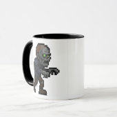 8-bit Retro Zombie Mok (Voorkant links)