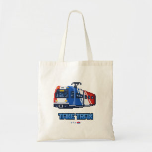 8-bit TRAX boodschappentas Tote Bag