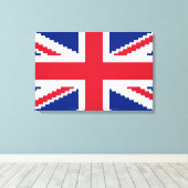 8 Bit Union Pixel Jack Canvas Afdruk (Insitu (Houten vloer))