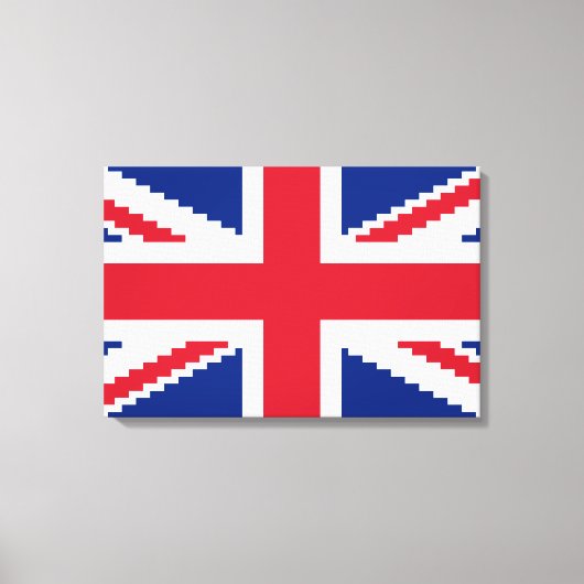 8 Bit Union Pixel Jack Canvas Afdruk (Voorkant)