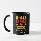 8-bit vader met oneindig leven mok (Links)