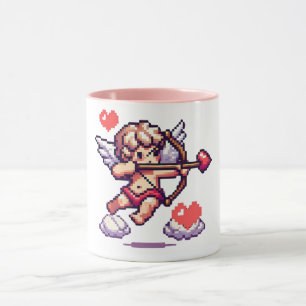 8-bit Valentijnsdag klassieker/retro Cupido Mok
