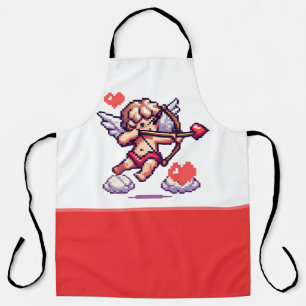 8 bit Valentijnsdag klassieker/retro Cupido Schort