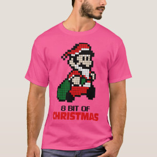 8 bit van Kerstmis T-shirt