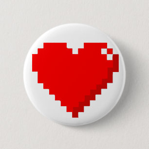 8-bits Button voor hart