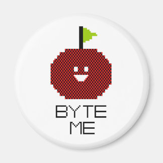 8-bits byte ik cute Apple Pixel Art Magneet