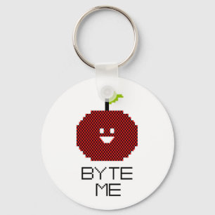 8-bits byte ik cute Apple Pixel Art Sleutelhanger