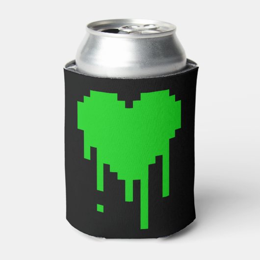 8-bits druppelend hart blikjeskoeler (Blikje Voorkant)