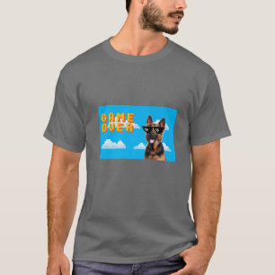 8-bits game over German Shepherd T-shirt