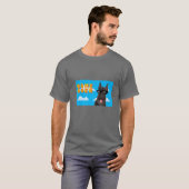 8-bits game over Giant Schnauzer T-shirt (Voorkant volledig)