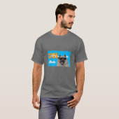 8-bits game over Keeshonden T-shirt (Voorkant volledig)