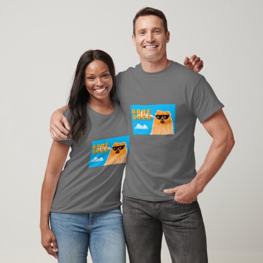 8-bits game over Pommeren T-shirt (Unisex)