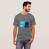 8-bits game over Portugese waterhond T-shirt (Voorkant volledig)