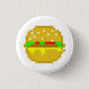8-bits Hamburger Ronde Button 3,2 Cm