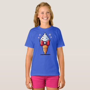 8-bits ijselegantie: Dapper dessertontwerp T-shirt