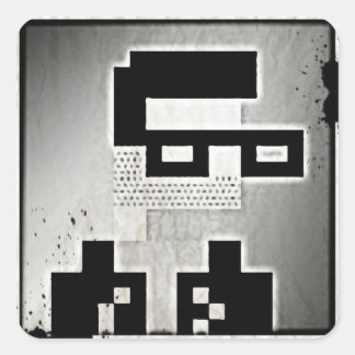 8-bits Inkify-Sticker Vierkante Sticker