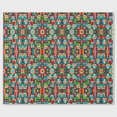 8-bits kerstcadeau cadeaupapier (Vlak)