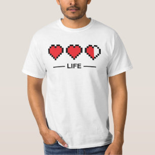 8-bits levensbalk t-shirt
