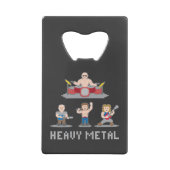 8-bits metaalsband kredietkaart flessenopener (Achterkant)