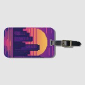 8-bits neonstadspasje bagagelabel (Voorkant (horizontaal))