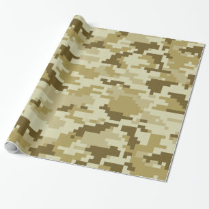 8-bits Pixel Digital Desert Camouflage / Camo Cadeaupapier