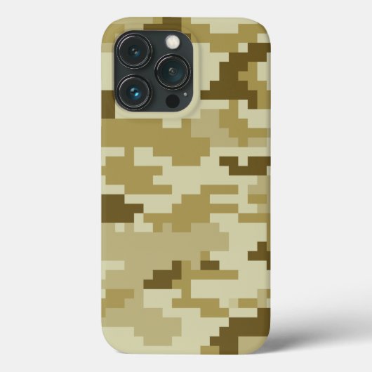 8-bits Pixel Digital Desert Camouflage / Camo Case-Mate iPhone Case (Achterkant)