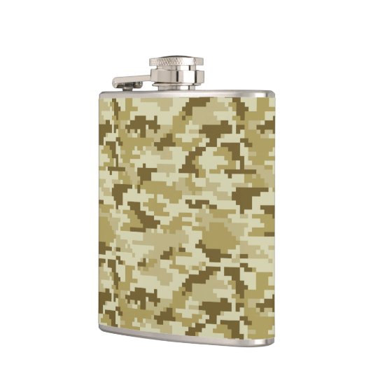 8-bits Pixel Digital Desert Camouflage / Camo Heupfles (Links)