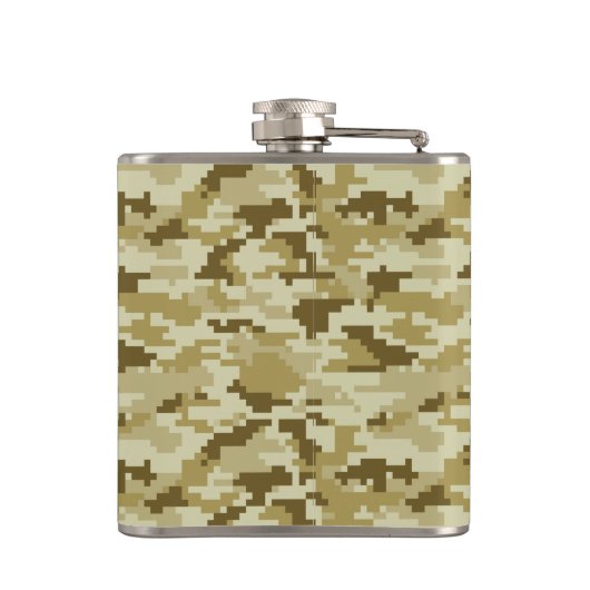 8-bits Pixel Digital Desert Camouflage / Camo Heupfles (Achterkant)