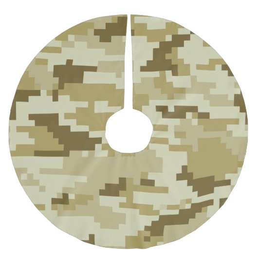 8-bits Pixel Digital Desert Camouflage / Camo Kerstboom Rok (Voorkant)