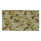 8-bits Pixel Digital Desert Camouflage / Camo Kussensloop (Achterkant-Rechts)