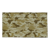 8-bits Pixel Digital Desert Camouflage / Camo Kussensloop (Achterkant-Links)