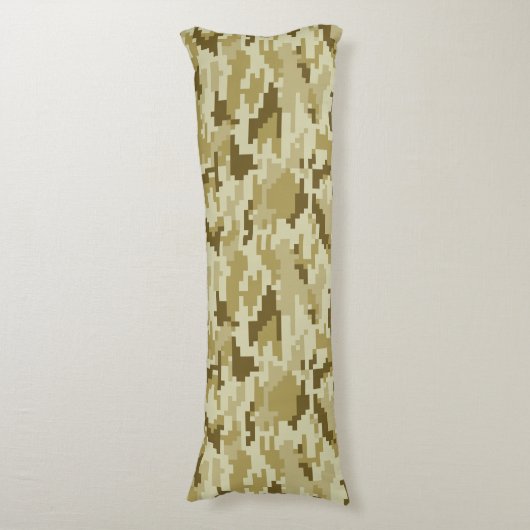 8-bits Pixel Digital Desert Camouflage / Camo Lichaamskussen (Voorkant Verticaal)
