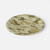 8-bits Pixel Digital Desert Camouflage / Camo Papieren Bordje (Gekanteld)