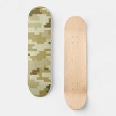 8-bits Pixel Digital Desert Camouflage / Camo Skateboard (Voorkant)