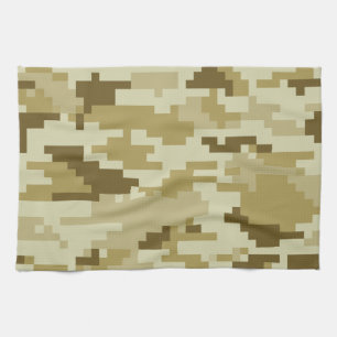 8-bits Pixel Digital Desert Camouflage / Camo Theedoek
