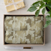8-bits Pixel Digital Desert Camouflage / Camo Tissuepapier (Geschenk)