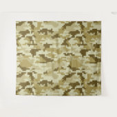 8-bits Pixel Digital Desert Camouflage / Camo Wandkleed (Voorkant (horizontaal))