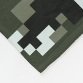 8-bits Pixel Digital Urban Camouflage / Camo Fleece Deken (Hoek)