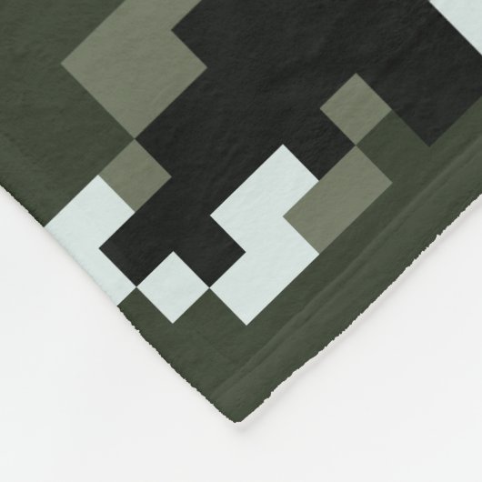 8-bits Pixel Digital Urban Camouflage / Camo Fleece Deken (Hoek)