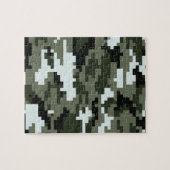 8-bits Pixel Digital Urban Camouflage / Camo Legpuzzel (Horizontaal)