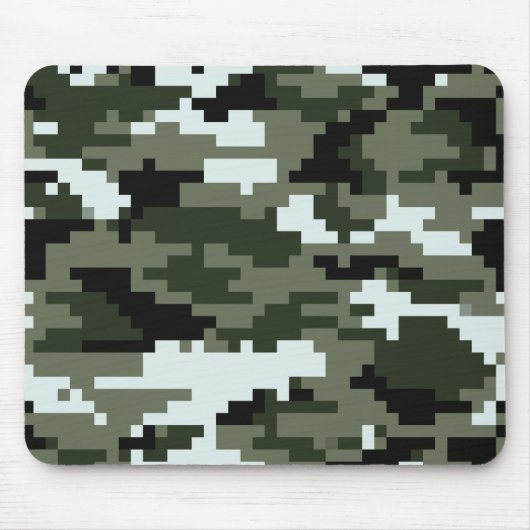 8-bits Pixel Digital Urban Camouflage / Camo Muismat (Voorkant)